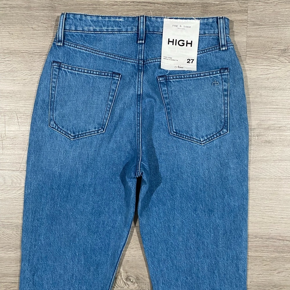 NWT Rag & Bone‎ Nina High Rise Cigarette Ankle Poppy 27 - Picture 9 of 10